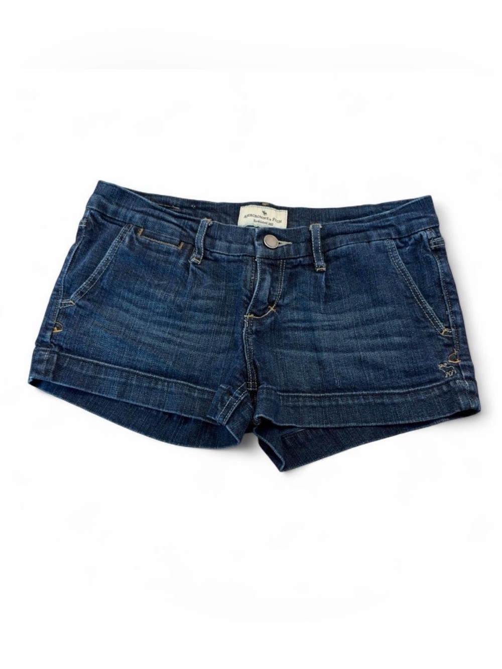 Abercrombie & Fitch Dark Blue Denim Cutoff Shorts